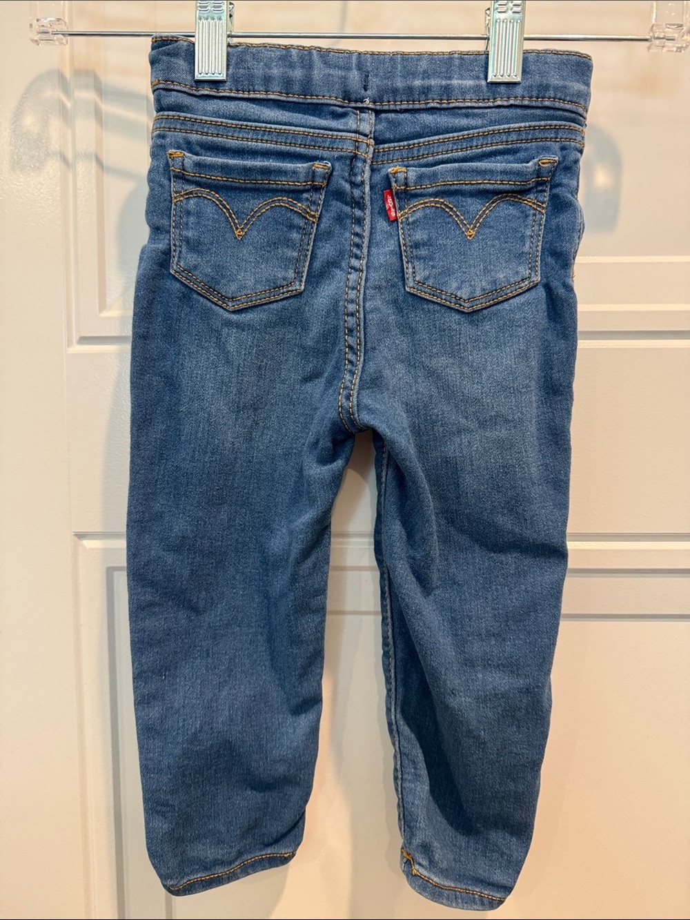 Levi's Blue kids Skinny Jeans with Signature Stitching